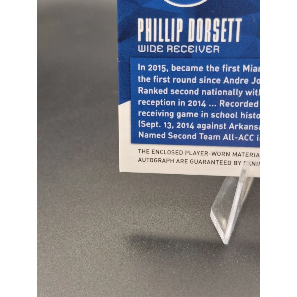 2015 Panini Certified Phillip Dorsett #210 Freshman Fabric Signatures /799 Colts